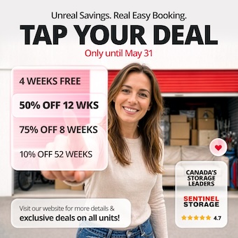 Sentinel Storage - Langley Promotion